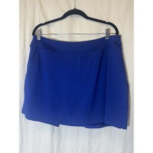 Unbranded Skort 14" Mini Tennis Golf Sports Athleisure‎ Active Blue XL P32